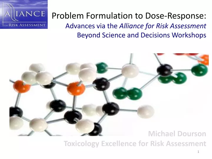 problem formulation to dose response advances