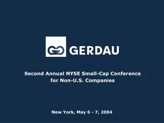 Second Annual NYSE Small-Cap Conference for Non-U.S. Companies