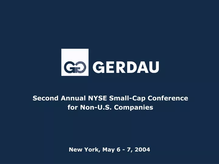 second annual nyse small cap conference