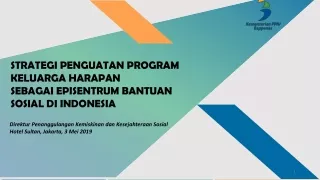 Direktur Penanggulangan Kemiskinan  dan  Kesejahteraan Sosial Hotel Sultan, Jakarta, 3 Mei 2019