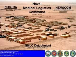 Naval Medical Logistics Command Fort Detrick, Maryland