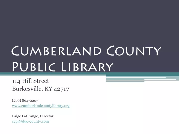 cumberland county public library