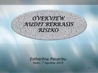 OVERVIEW AUDIT BERBASIS  RISIKO