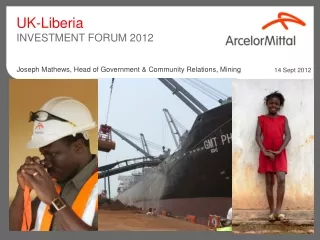 UK-Liberia   INVESTMENT FORUM 2012