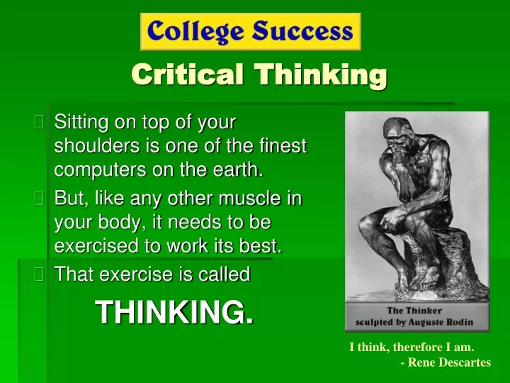 critical thinking