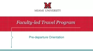 Pre-departure Orientation