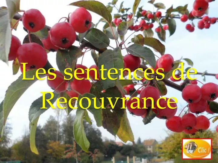 les sentences de recouvrance