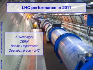 LHC performance in 2011