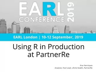 Using R in Production at PartnerRe