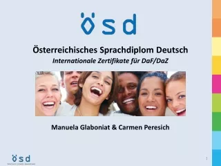 Österreichisches Sprachdiplom  Deutsch Internationale Zertifikate für DaF / DaZ