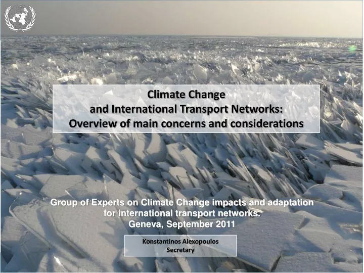 climate change and international transport