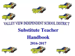 Substitute Teacher Handbook 2016-2017 Revised on 8/8/2016