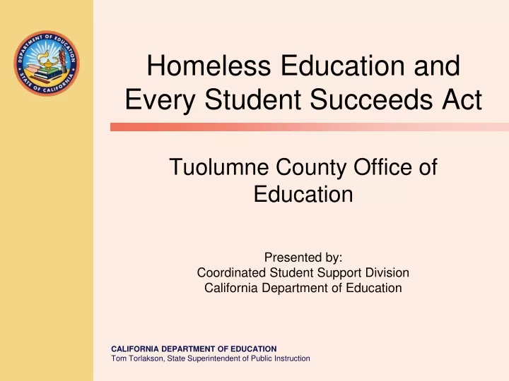 homeless education and every student succeeds