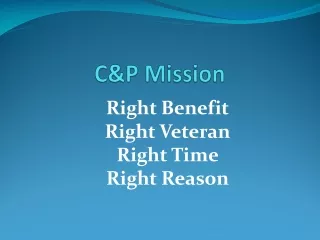 C&amp;P Mission