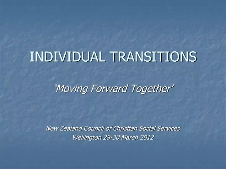 individual transitions