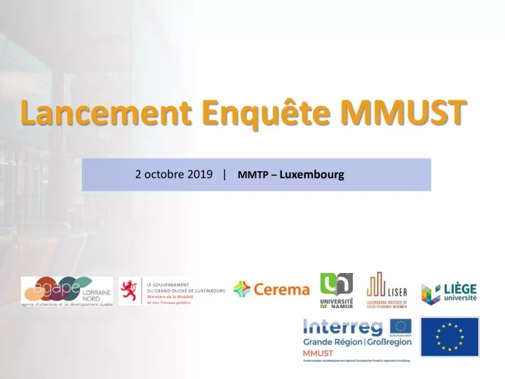 lancement enqu te mmust