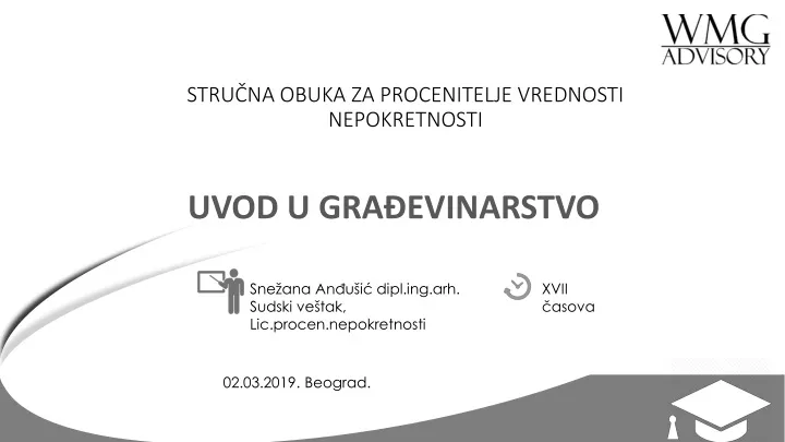 uvod u gra evinarstvo