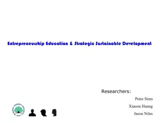Entrepreneurship Education &amp; Strategic Sustainable Development