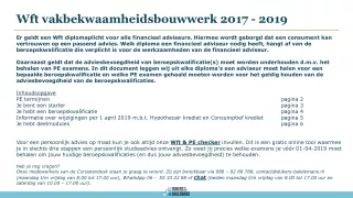 Wft vakbekwaamheidsbouwwerk  2017 - 2019