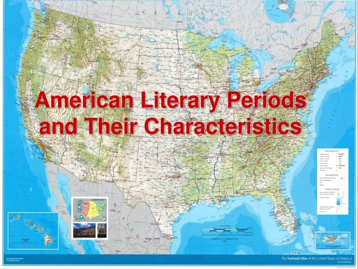 american literary periods and their characteristics