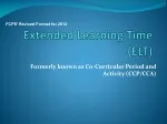 Extended Learning Time (ELT) - slide 1