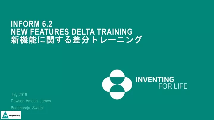 inform 6 2 new features delta training