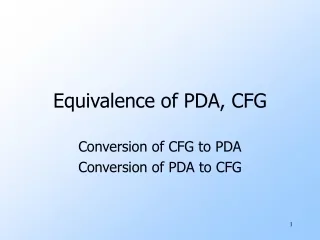 Equivalence of PDA, CFG