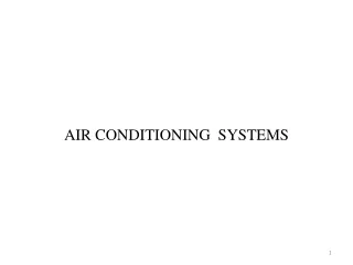 AIR CONDITIONING  SYSTEMS