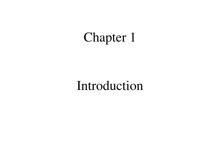 chapter 1 introduction