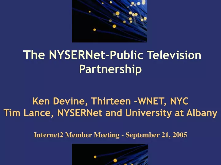 the nysernet public television partnership