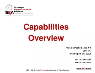 Capabilities Overview