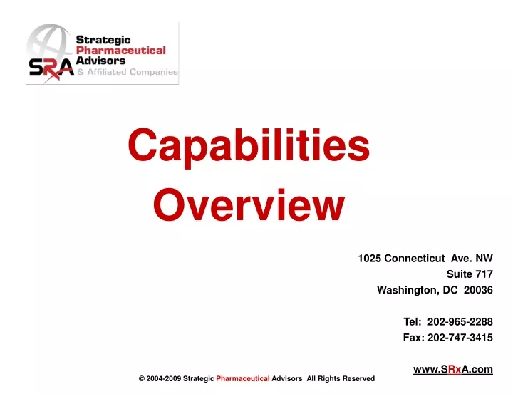 capabilities overview