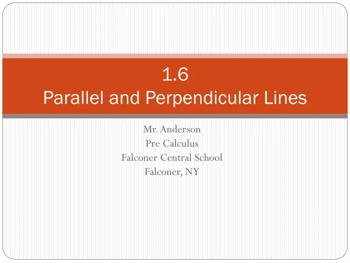 1 6 parallel and perpendicular lines