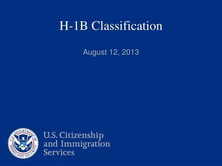 h 1b classification