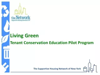 Living Green Tenant Conservation Education Pilot Program