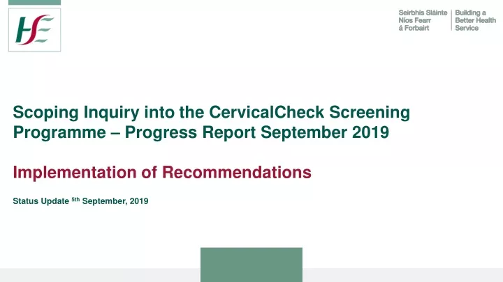 scoping inquiry into the cervicalcheck screening