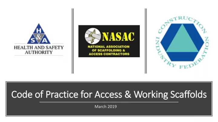 code of practice for access working scaffolds