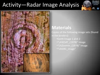 Activity—Radar Image Analysis