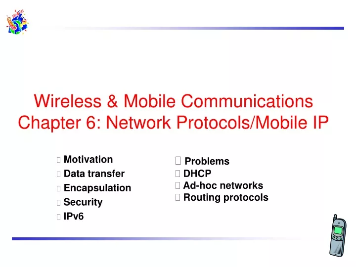 wireless mobile communications chapter 6 network protocols mobile ip