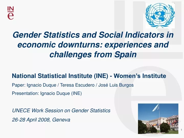 gender statistics and social indicators