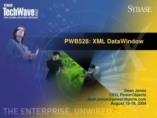 PWB528: XML DataWindow