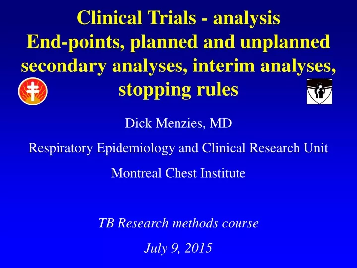 clinical trials analysis end points planned