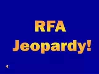RFA  Jeopardy!