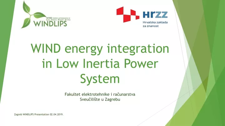 wind energy integ ra tion in low inertia power system