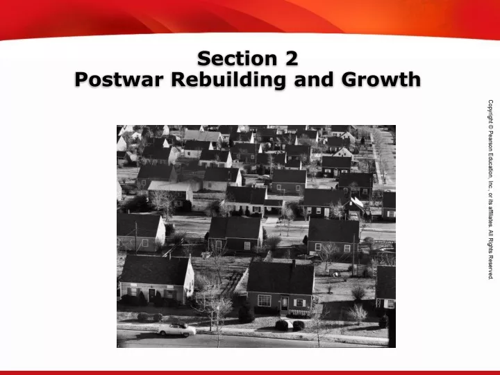 section 2 postwar rebuilding and growth
