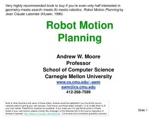 Ppt Robot Motion Planning Powerpoint Presentation Free Download Id