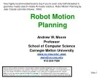 Robot Motion Planning - slide 1