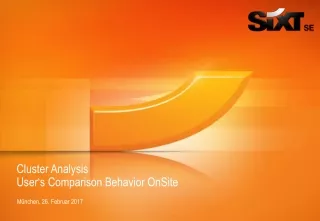 Cluster Analysis User‘s Comparison Behavior OnSite