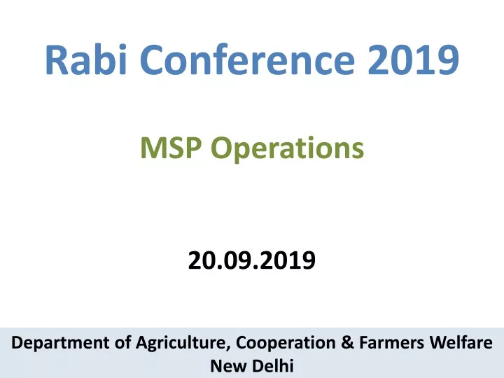 rabi conference 2019 msp operations 20 09 2019