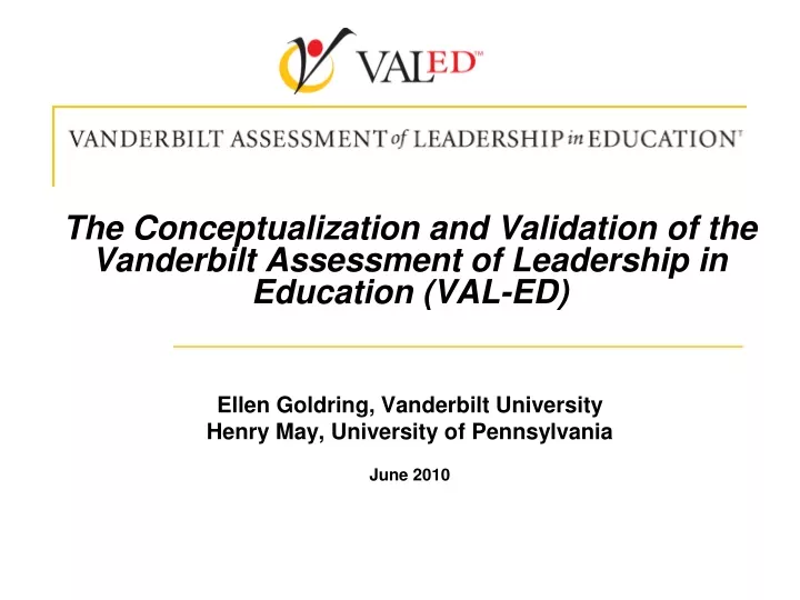 the conceptualization and validation
